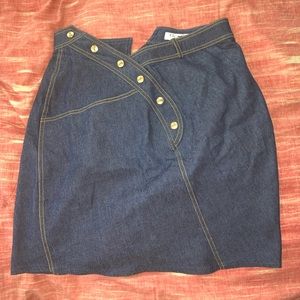 CHRISTIAN DIOR GALLIANO blue denim SKIRT